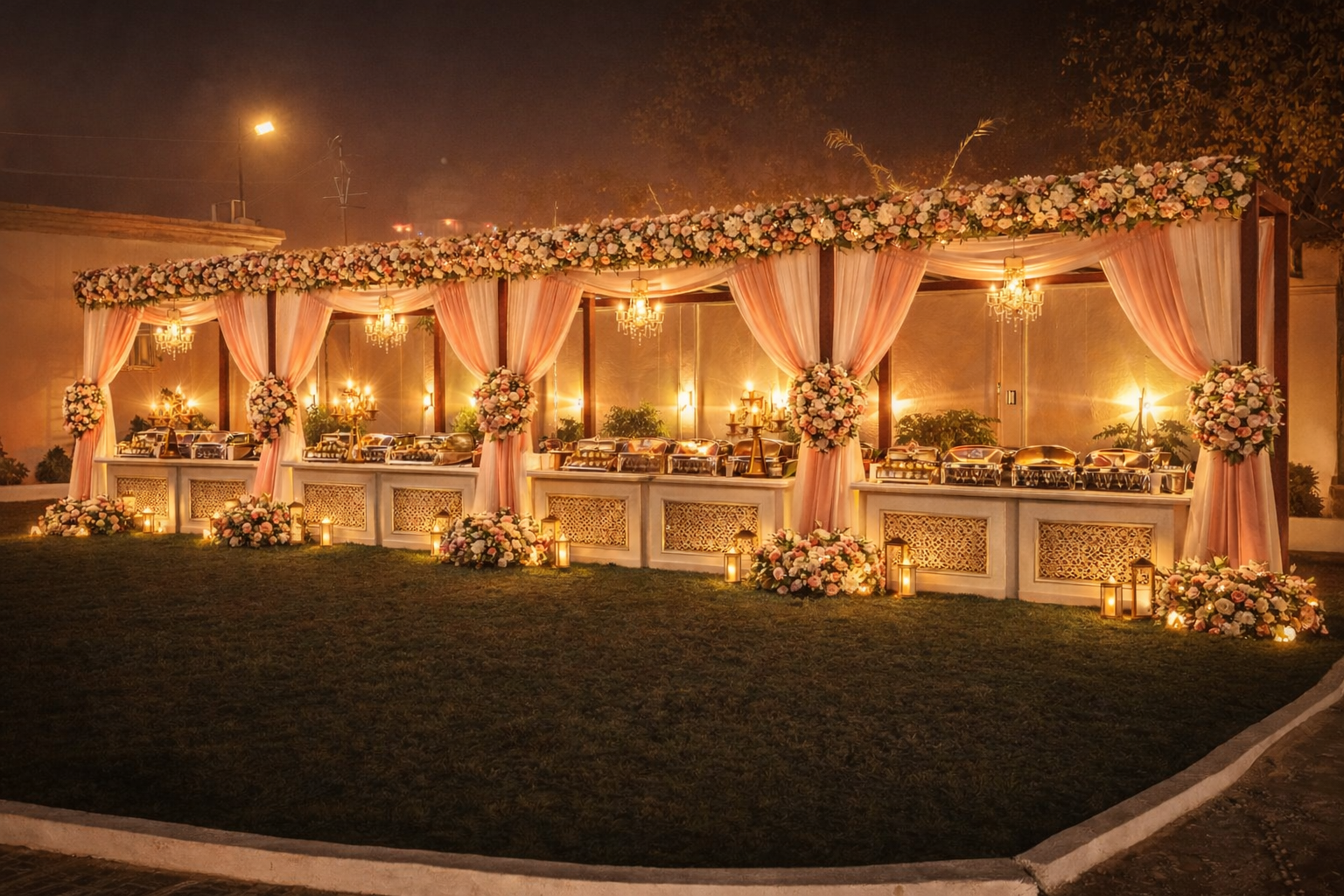 Immersive projection banquet